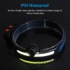 Rechargeable Motion Sensor Head Lamp 6 Light Modes COB XPG Head Light Torch Flashlight 270° Beam IPX5 Waterproof for Fishing Running Camping Hiking