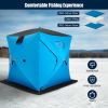 Portable 2 Person Ice Shanty with Cotton Padded Walls